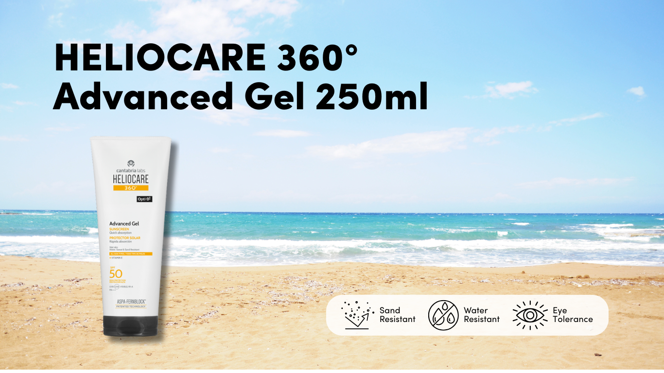 Heliocare 360° Advanced Gel SPF50 (250ml) – Best Sunscreen for Daily Use in Singapore