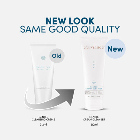 New packaging for Gentle Cream Cleanser previously known as Gentle Cleansing Creme
