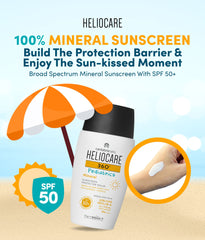 Heliocare 360 Pediatrics Mineral is a broad spectrum mineral sunscreen with SPF50