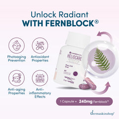 Fernblock technology prevents photoaging, has antioxidant and antigaging properties, and anti inflammatory effects