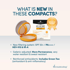 New enhanced version of Heliocare 360 Oil-Free Compact