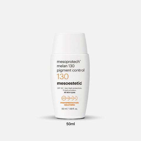 Packaging of Mesoestetic Melan130 Pigment Control