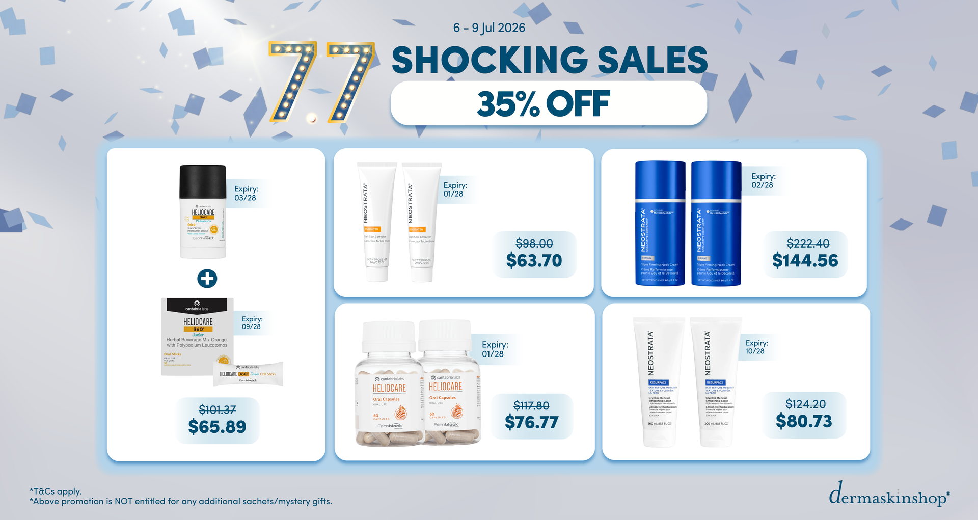 7.7 Shocking Sales: Up to 35% OFF