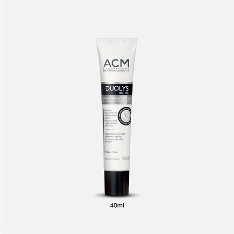 Packaging of ACM Duolys Riche Anti-Ageing Moisturising Skincare