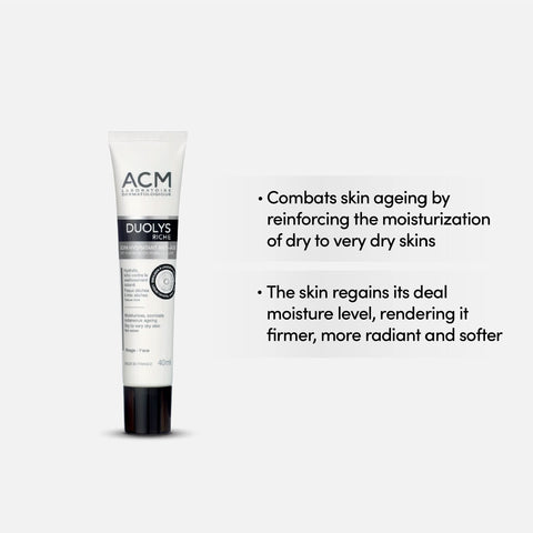 Benefits of ACM Duolys Riche Anti-Ageing Moisturising Skincare