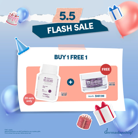 5.5 Shocking Sale: Heliocare Purewhite Radiance Max 240 + Heliocare Purewhite Radiance