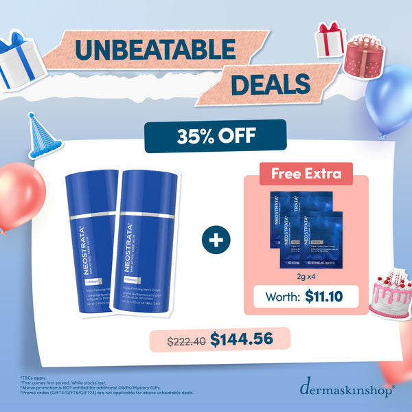 Unbeatable Deals: [B2 @ 35%] Neostrata Skin Active Triple Firming Neck Cream 2 Bottles + 4 Neck Cream Sample