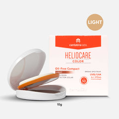 Packaging of Heliocare Compact Oil-Free in light colour