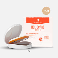 Packaging of Heliocare Compact Oil-Free in fair colour