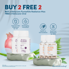 Heliocare Power Duo Set: Heliocare Purewhite Radiance Max 240mg [08/27] + Heliocare Oral Capsules [01/29]
