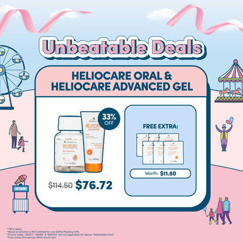 Unbeatable Deals: Heliocare Oral Capsules & Advanced Gel + 6 Oral Sachets