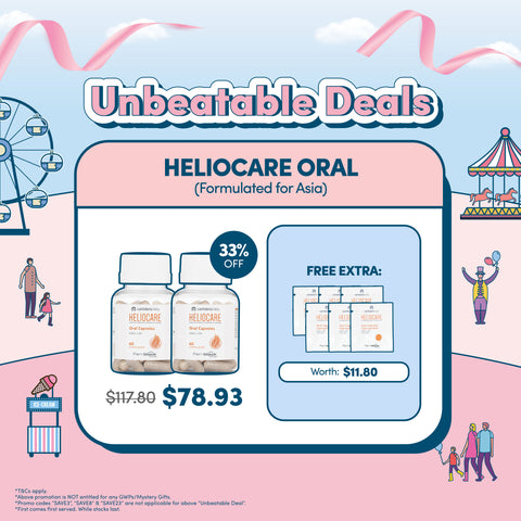 Unbeatable Deals: Heliocare Oral Capsules Twin Pack + 6 Oral Sachets